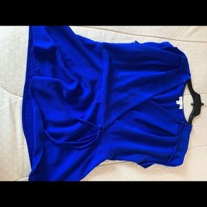 Royal Blue Peplum Blouse